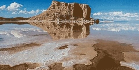 کاهش تراز سطح آب دریاچه ارومیه