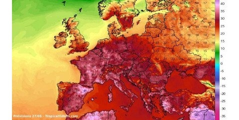 بادهای داغ آفریقایی و ورود موج گرما در اروپا