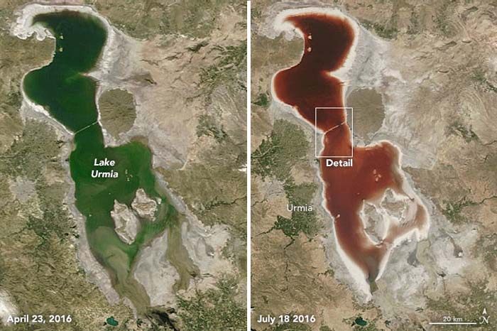 ریزگرد نمکی دریاچه ارومیه