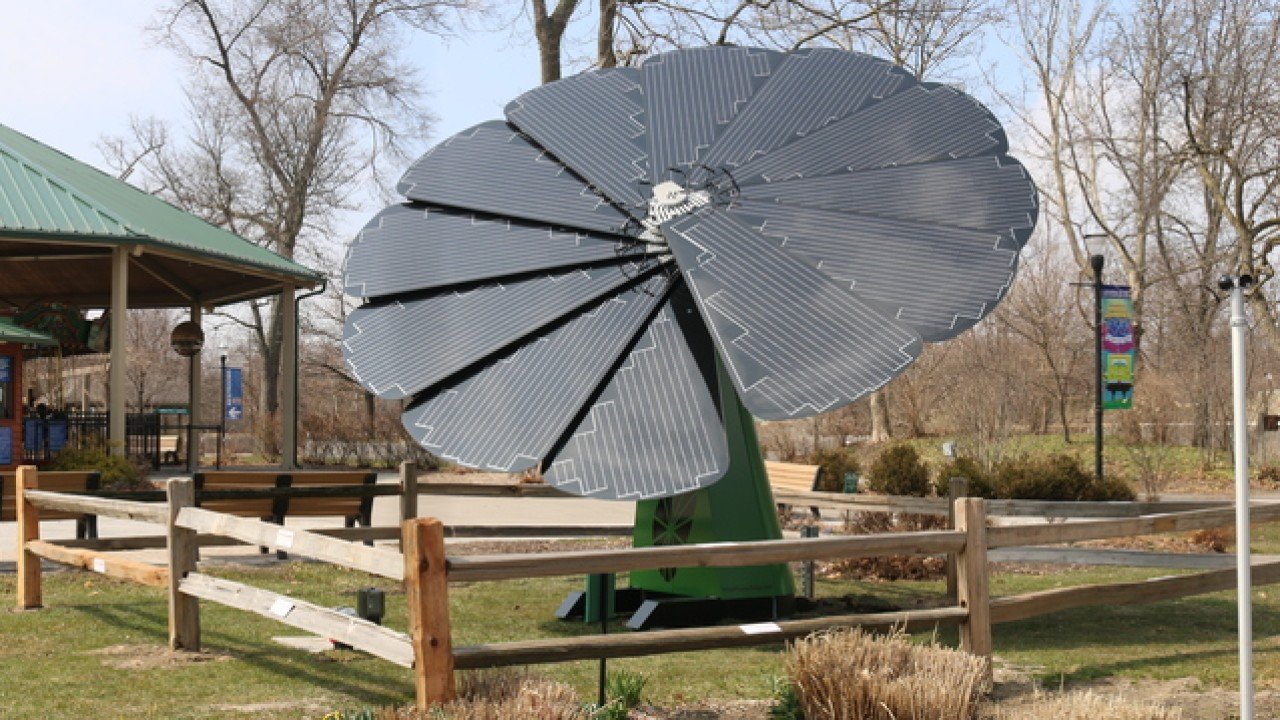 استفاده از پنل خورشیدی در باغ وحش دیترویت