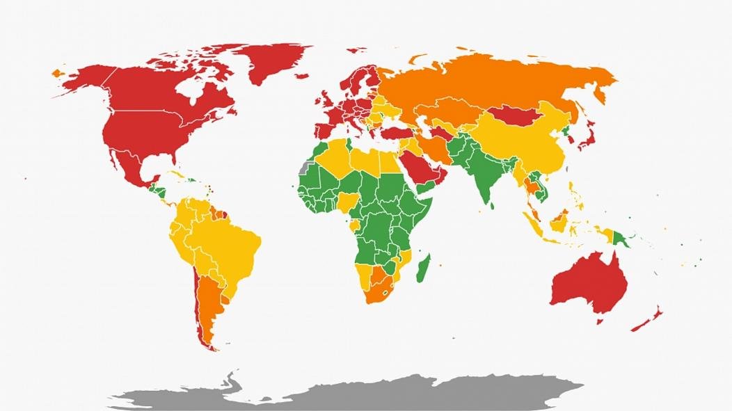 نقشه تغییرات اقلیمی