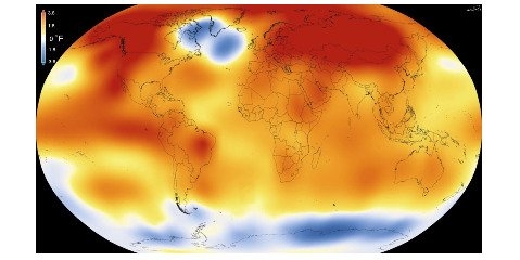 ۲۰۱۸ چهارمین سال گرم کره زمین بود