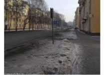 برف سیاه در سیبری به دلیل آلودگی صنایع 