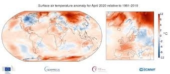 گرمترین ماه آوریل جهان در سال 2020