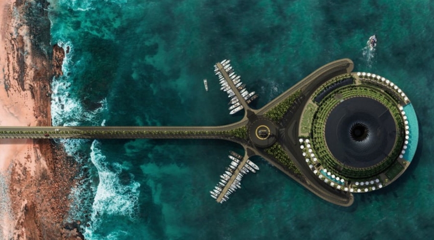 هتل شناور در قطر که خودش برق تولید می‌کند + عکس