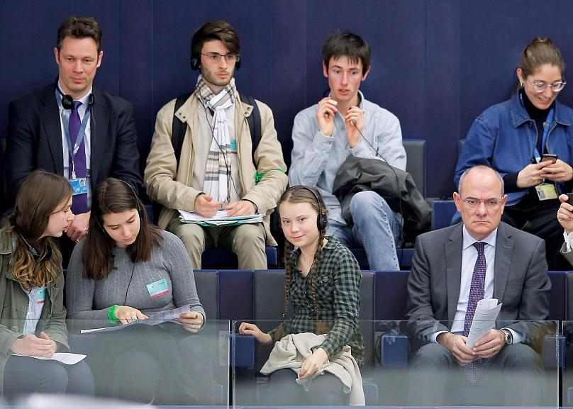 گرتا تونبرگ در پارلمان اروپا