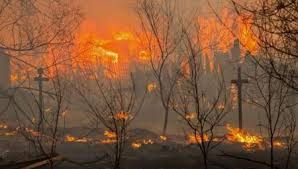 آتش سوزی در جنگلهای انگلیش به دلیل تغییرات اقلیمی