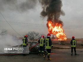 انفجار لوله اتیلن در غرب ایران