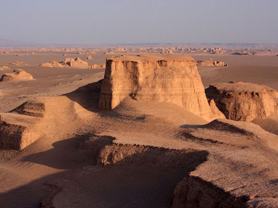 نمایی از بیابان لوت