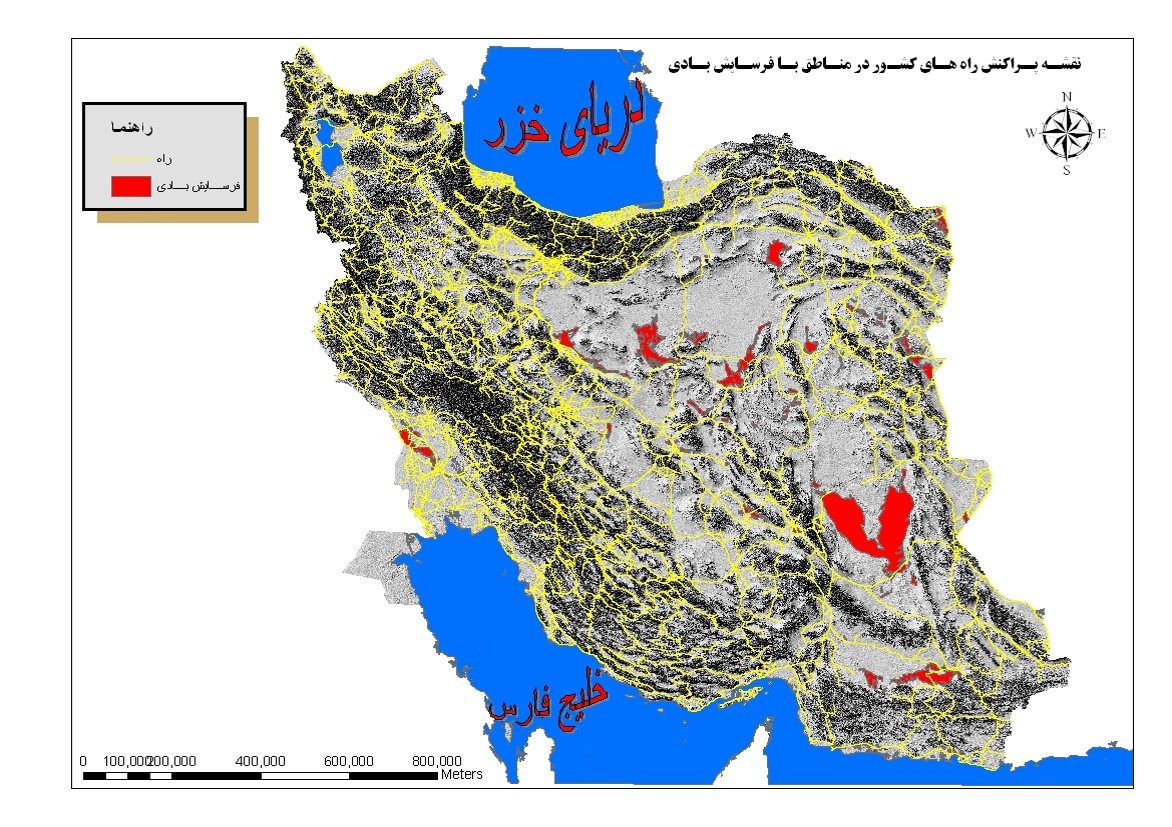 فرسایش بادی و تهدید راه ها