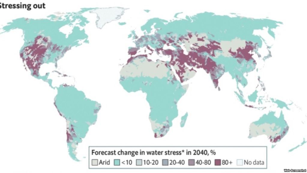  وضعیت تنش آبی در جهان
