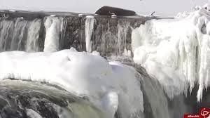 یخ زذن آبشار نیاگارا در آمریکا
